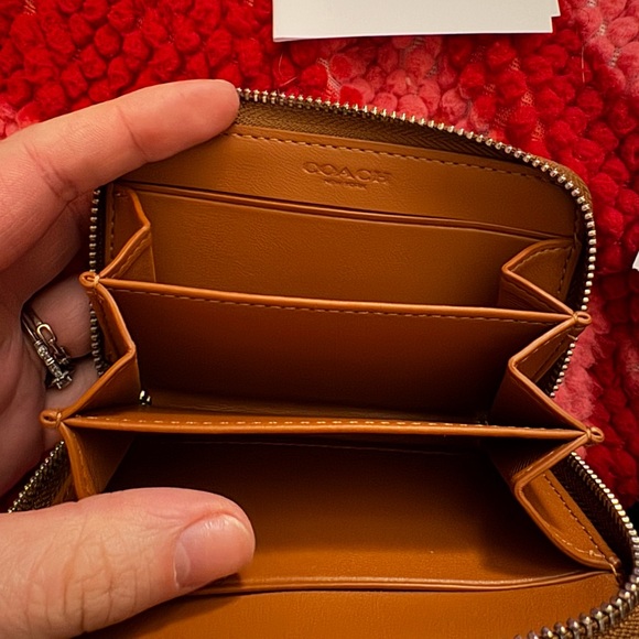 Coach Small Zip Crystal Jacquard Wallet - Picture 4 of 6